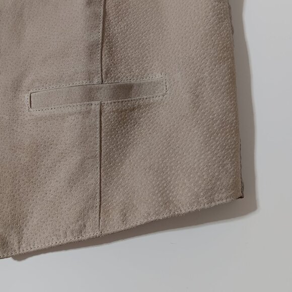 Men's "Personal Choice" Suede Vest with Snap Closure / Sand color / Size Large - Picture 11 of 14